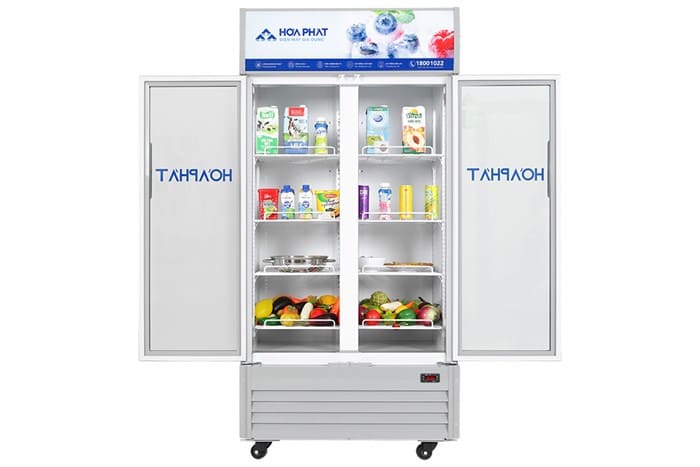 Tủ mát trưng bày Hòa Phát 526 lít HSR D6526